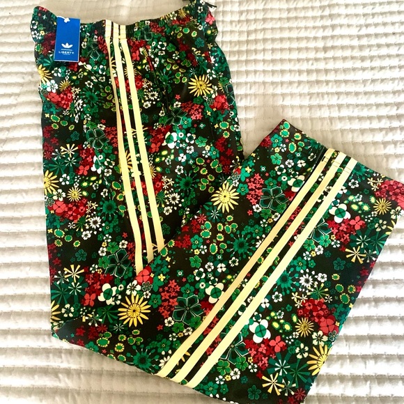 ADIDAS ORIGINALS X LIBERTY LONDON FIREBIRD TRACKPANTS Wm Sz S NWT - Picture 8 of 9